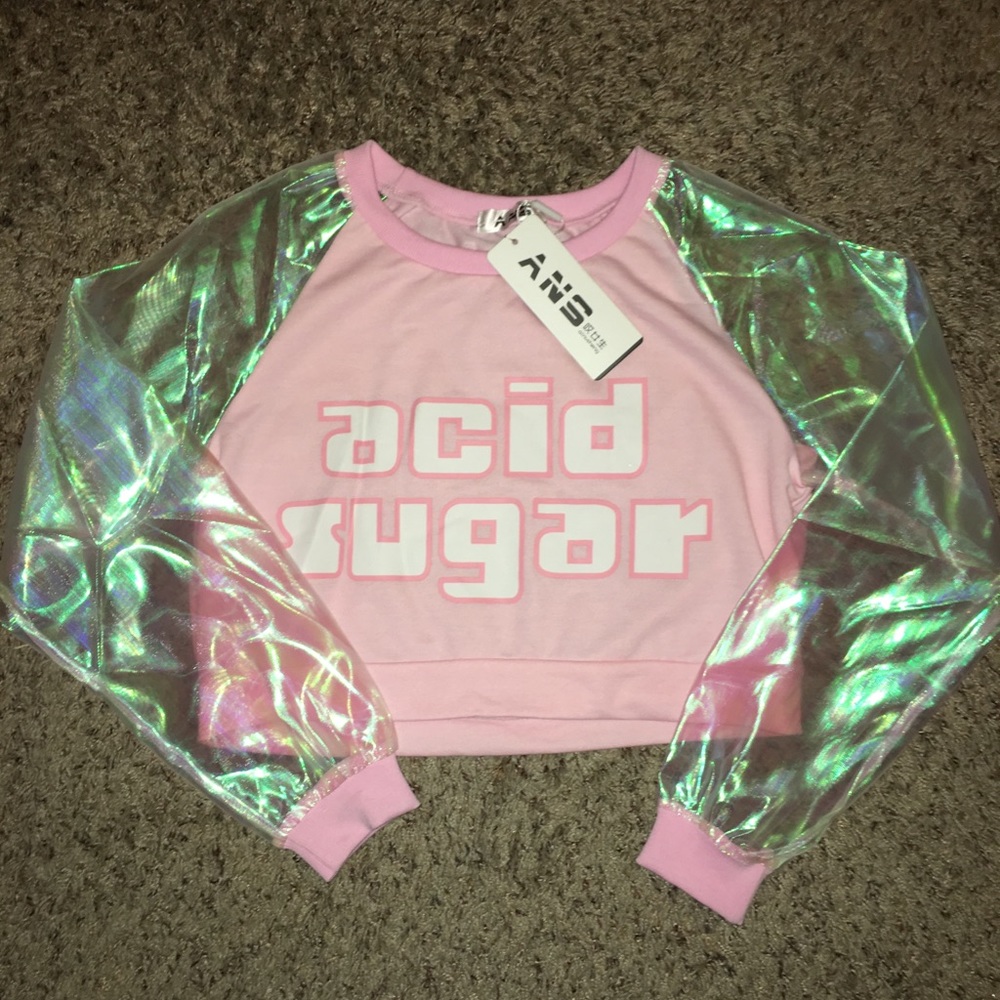 Acid Sugar Cropped Sweater
